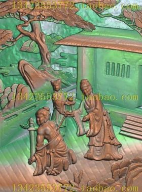 A扫描图精雕图牡丹如意四季古建福禄寿梅花博古 岳飞精忠报国人物