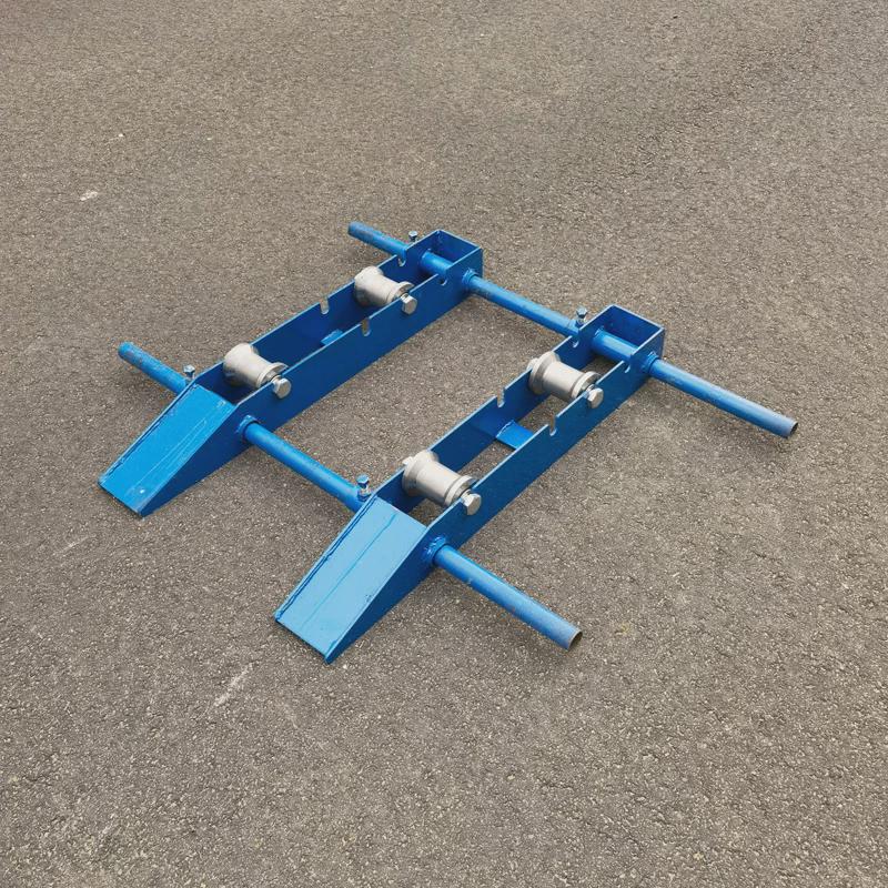 便携式电缆轨道放线架导线小型钢B轮卧式地牛光纤光缆电线放线神