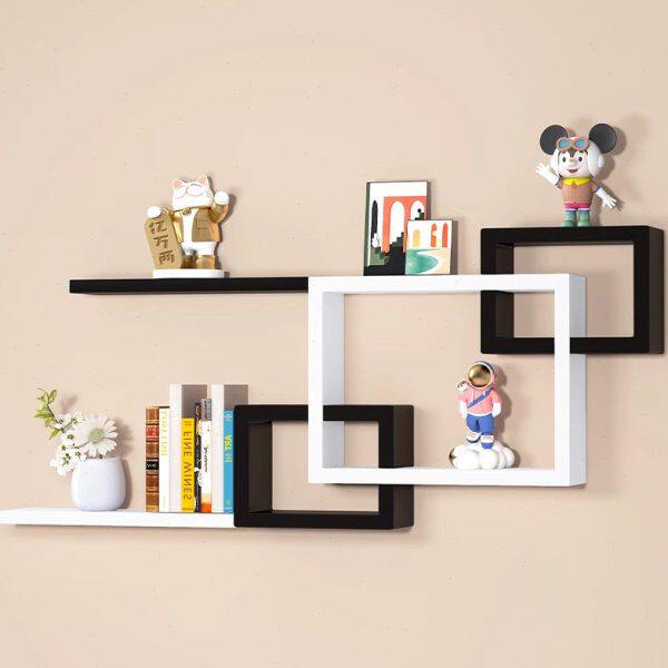 墙上置物架免打孔挂墙小物件客厅电视墙面上装饰卧室墙壁书架隔板