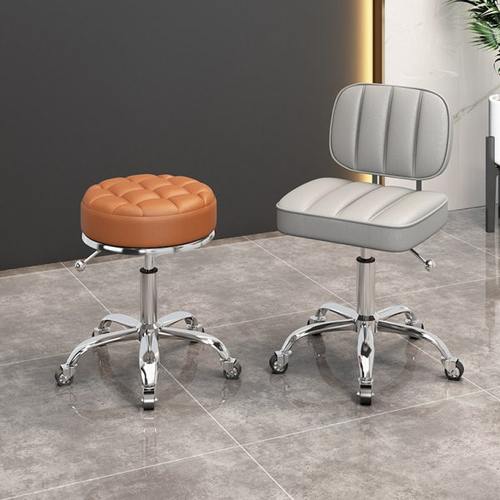 美发店椅子理发店凳子旋转升降滑轮美容凳大工凳化妆发廊美甲圆凳