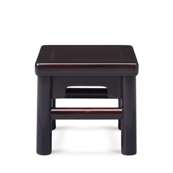 紫光檀富贵凳红木家具东非黑黄檀（快递包邮）