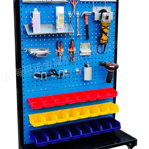 单面移动螺丝盒方孔洞洞板五金工具架汽修多功能收纳整理展示架子