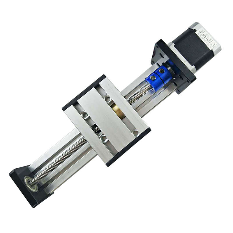 实验滑电机t工作台直线丝步进锁A台现货导轨模组滑轨杆电动 款型