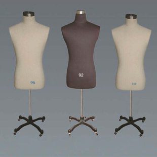 国标男立裁人台可插针 裁剪模特道具 制衣制版打版人台 半身模特