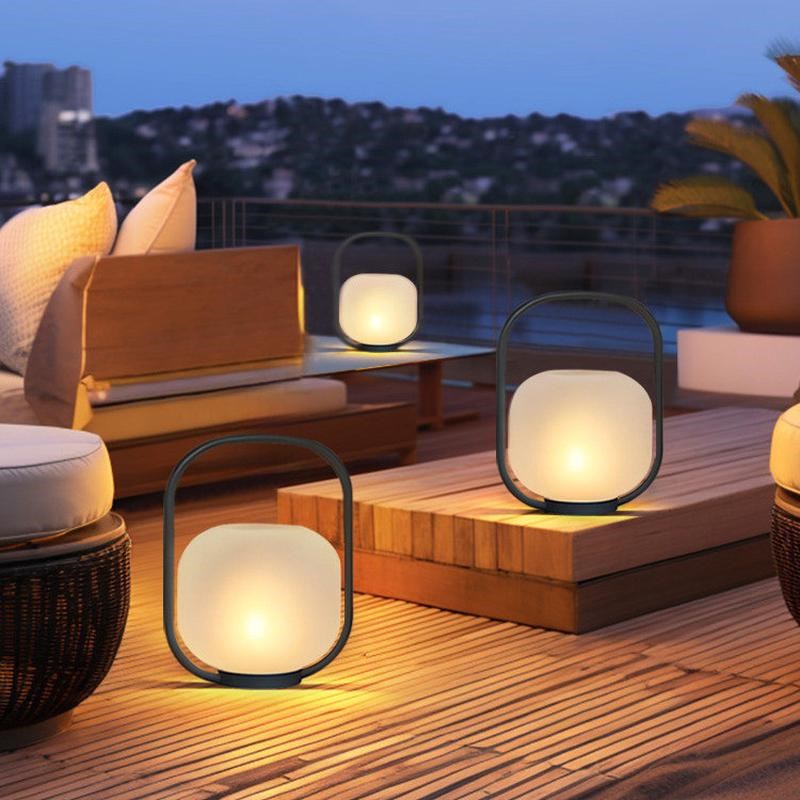 花园太阳b能灯充电草坪灯手提灯小夜灯户外落地灯露台灯别墅庭院