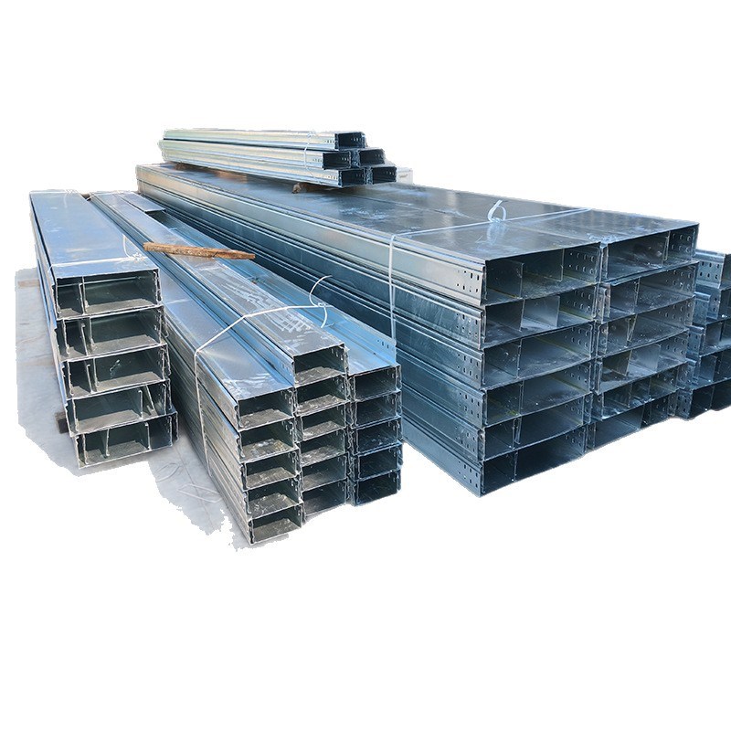 热浸锌桥架槽式不锈钢大跨距线槽200x100铝合金镀锌喷塑防火阻燃