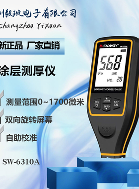 深达威SW-6310A 涂层测厚仪高精度镀锌层漆面钢铁铝板厚度测量仪