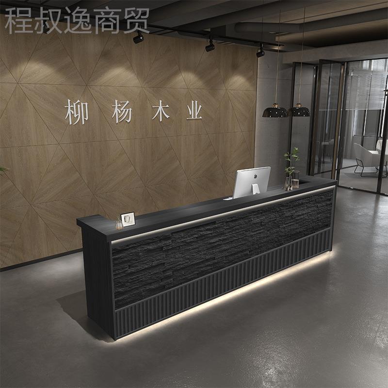 宿收银台吧工业复古风前台饭EVA店柜台酒吧民接待台可olog中式台