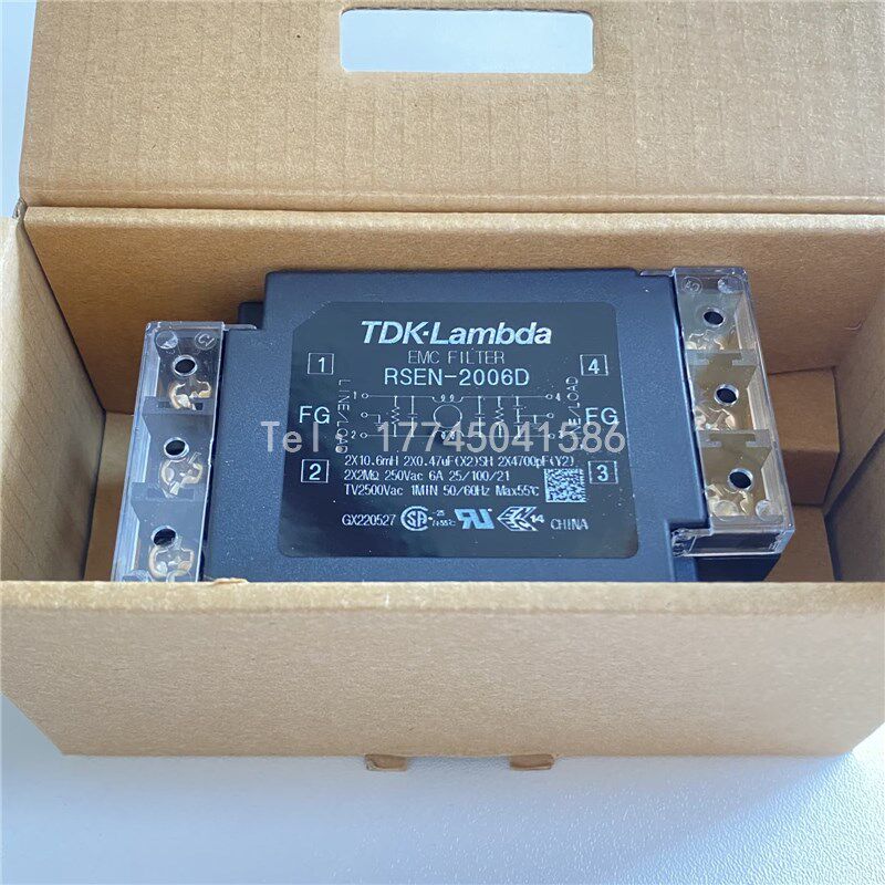 RSEN-2006D日本TDK-Lambda原厂电源滤波器单相6A250VDIN导轨新
