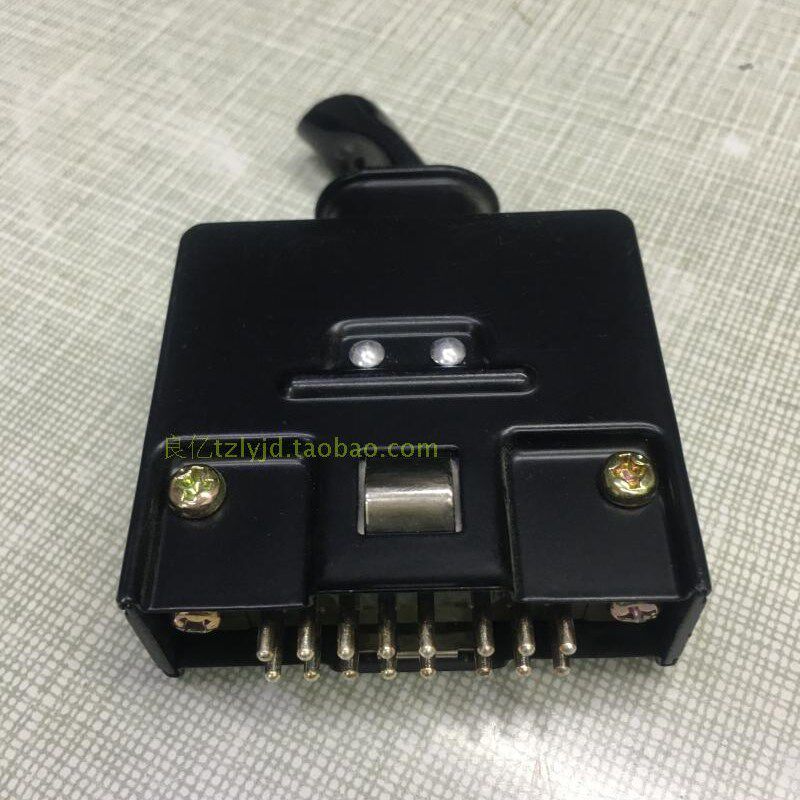 拆机二手 HRS HONDA MC-16WSF2 16芯 方形金属壳插头 镀银连接器