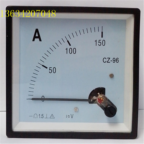 优质指针式直流电压电流表CZ-96 150A/10V或75mV励磁表机械表头