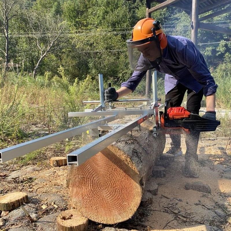 德国进口汽油锯专用开板支架伐木锯开板架圆木锯板开料机电锯破板