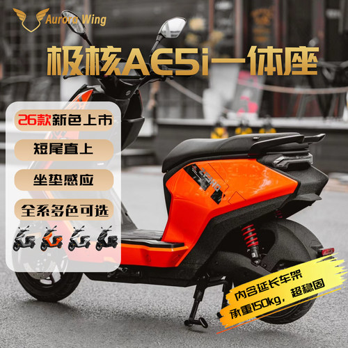 极核AE5i一体座加宽脚踏加长双人座包改装配件延长坐垫感应座垫