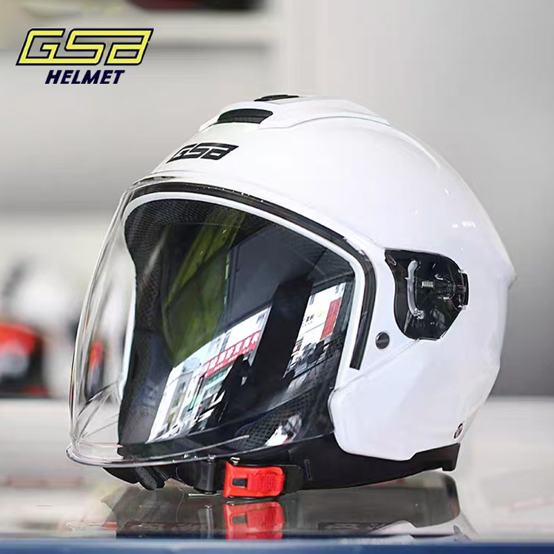 GSB摩托车头盔268a男女半覆式机车电瓶车防晒安全帽个性迷彩半盔