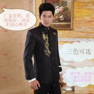 中山装演出服五四青年装学生合唱服儿童表X演服民国礼服