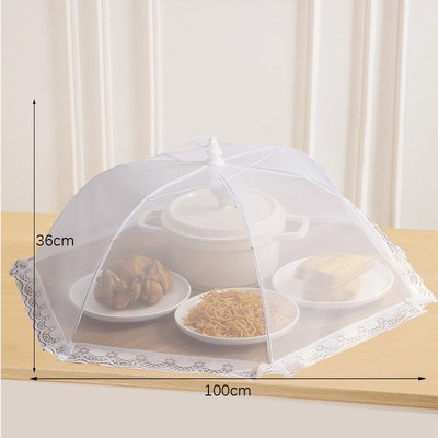 饭桌盖菜罩家用厨房折叠餐桌罩新款防尘防L蝇饭菜罩剩菜食物网罩