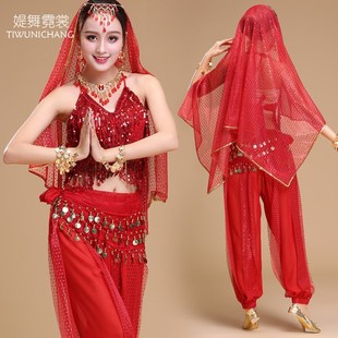 印度舞服装成人肚皮舞演出服202E0新款舞蹈服套装初学者练功服