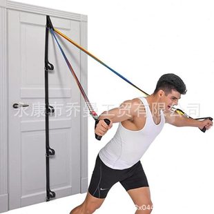 厂家直供拉力绳11件套拉力器配件免安装多点式5.1米 门扣