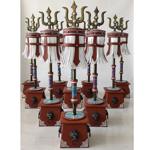 蒙古族特色摆件小型苏鲁锭苏力德摆设内蒙古工艺礼品民族风装饰品