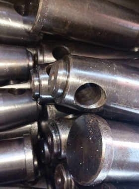 塔机配件大臂销轴 平头带孔销轴订制定做M40M50销子 扶墙丝杠销轴