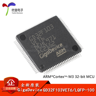 100 ARM Cortex 原装 32位微控制器 LQFP MCU芯片 GD32F103VET6