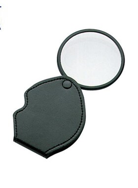 日本亲和SHINWA企鹅放大镜2倍4倍古玩珠宝阅读便携式扩大镜75536