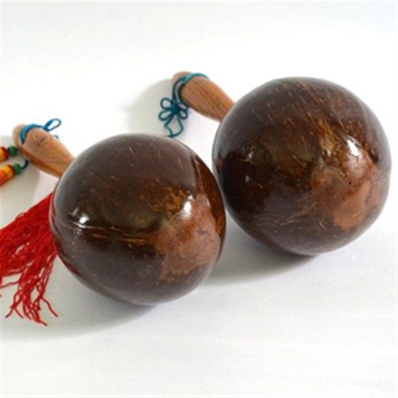 KTV沙球 椰子沙球/椰壳沙锤/大沙球 专业沙锤 椰壳沙球 1付2个