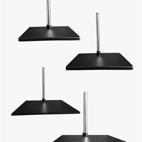 显微镜配件支架底板 立柱32mm 25mm立杆 底座平台大底板加长杆