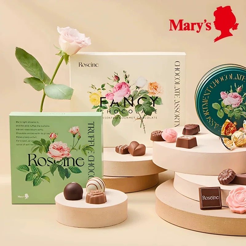 现货速发日本玛丽Mary's Roseine2026年情人节玫瑰巧克力礼盒