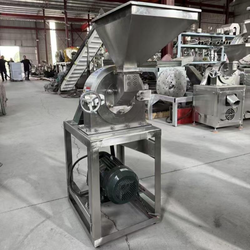 不锈钢咖啡豆研磨机辣椒干硬药材除尘粉碎机干姜草果100目粉碎机