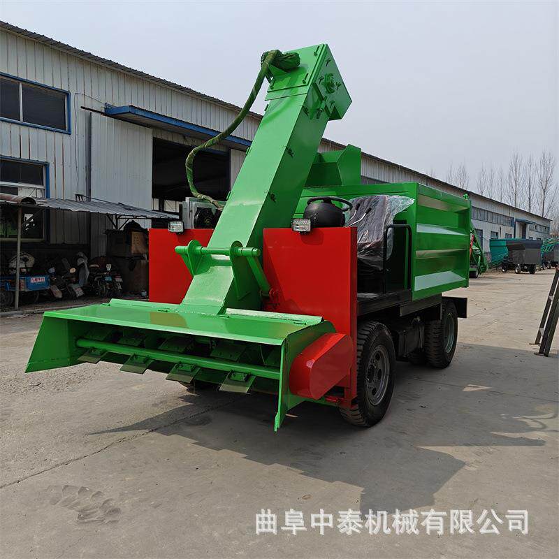 四轮款转弯灵活牛场清粪车五立方柴油款铲粪机养牛场自走式铲屎机