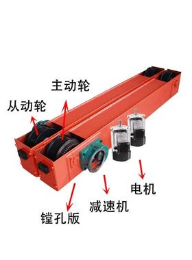 起重机行车端梁头天车单梁行走龙门吊地梁雨棚端梁00轮400轮