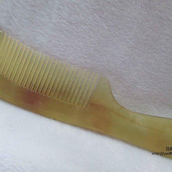 纯牛角梳小号密齿防静电牛角梳子包邮纯手工简易包装甩卖