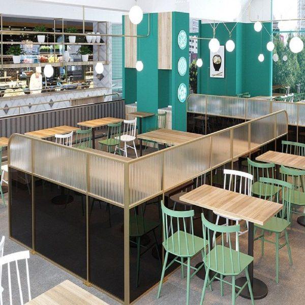 北欧轻奢不锈钢玻璃隔断餐厅过道铁艺简易定做卡座围栏隔板屏风,商业/办公家具,挡板/围挡,淘宝优惠券,粉丝福利购,淘宝优惠卷