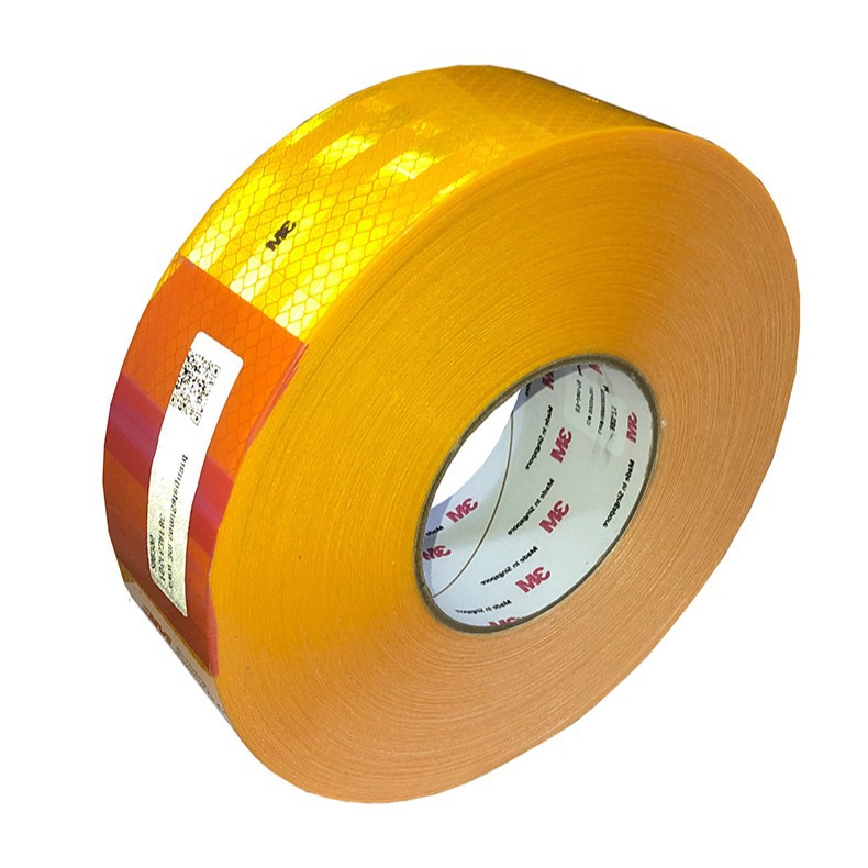 3M983-71钻石级车身标识车身警示反光贴全黄色大货车反光标识贴