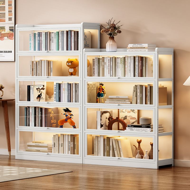 书架置物架落地非实木儿童简易书柜省空间学生桌上多层收纳架家用