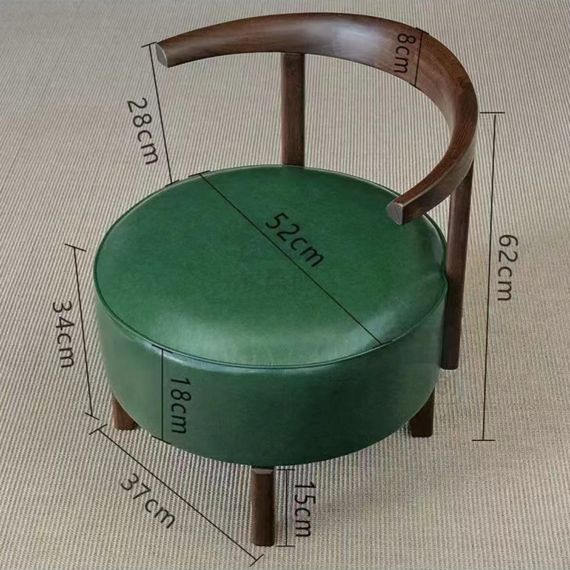 实木旋转大沙发慵懒靠背椅休闲椅网红客厅沙发椅卧室单人沙发圆椅