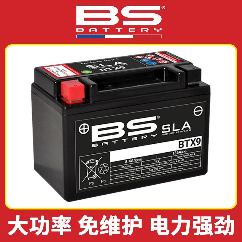 法国BS电瓶适用豪爵GW250/DL250/GSX250R/DR300/TR300/XCR300电池