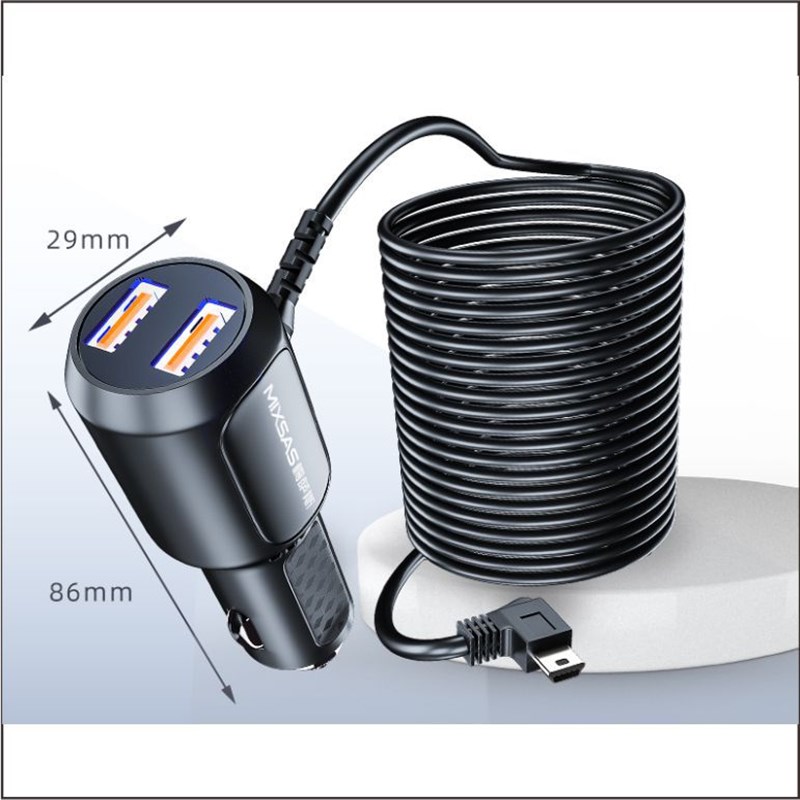 12-24V转12V1A/2A/3A/4A/5A车载点烟器充电器电源线5V记录仪充电