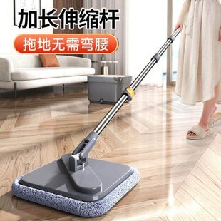免手洗懒人拖把家用2023新款一拖净吸水平板拖地神器清污分离拖布