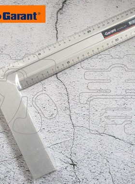 德国霍夫曼Garant  双面带刻度的角尺 直角尺 300mm 500mm