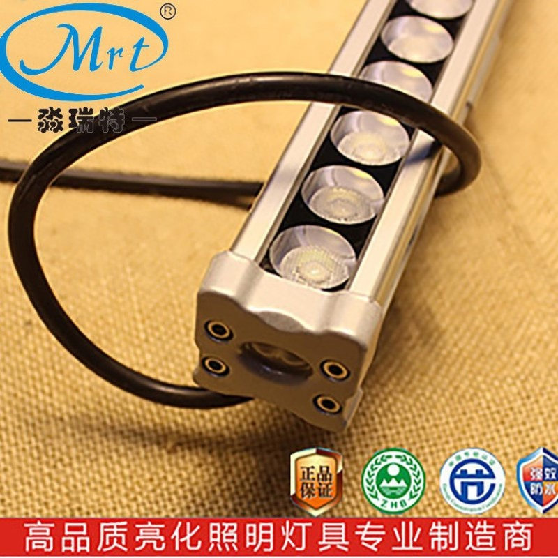 LED大功率单色RGBW广告牌建筑轮廓墙面投射线条轮廓洗墙灯24W