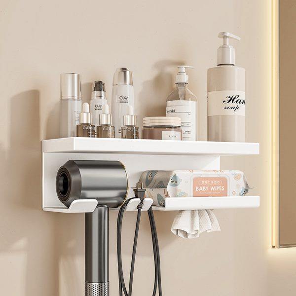 吹风机置物架免打孔墙上壁挂支架厕所卫生间浴室挂架风筒收纳神器,家庭/个人清洁工具,吹风机置物架,淘宝优惠券,粉丝福利购,淘宝优惠卷