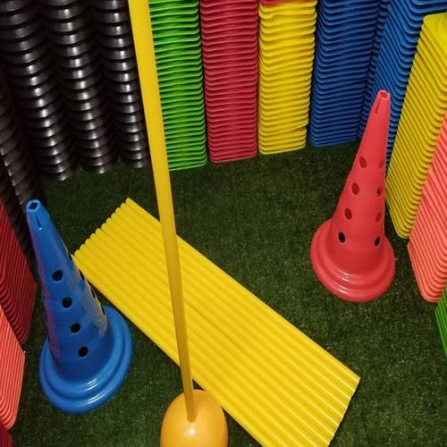 足球标志杆高低杆体能训练杆固定杆辅助杆底座标志杆跨栏杆卡扣