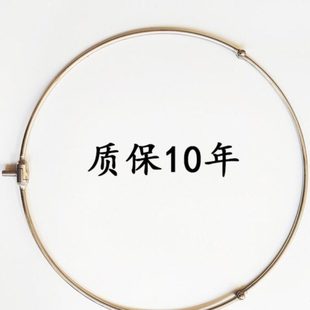 不锈钢抄网头网圈实心配件可折叠式抄网8毫米抄网网兜钢丝抄鱼具