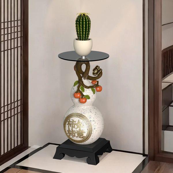 入户门口葫芦电视柜旁边大摆件乔迁新居礼物玄关落地转角处装饰品,家居饰品,落地摆件,淘宝优惠券,粉丝福利购,淘宝优惠卷