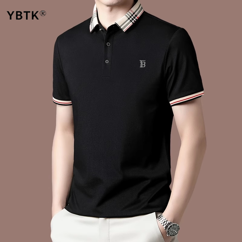 商务休闲翻领高端薄款冰丝polo衫男2026新款短袖T恤时尚休闲上衣