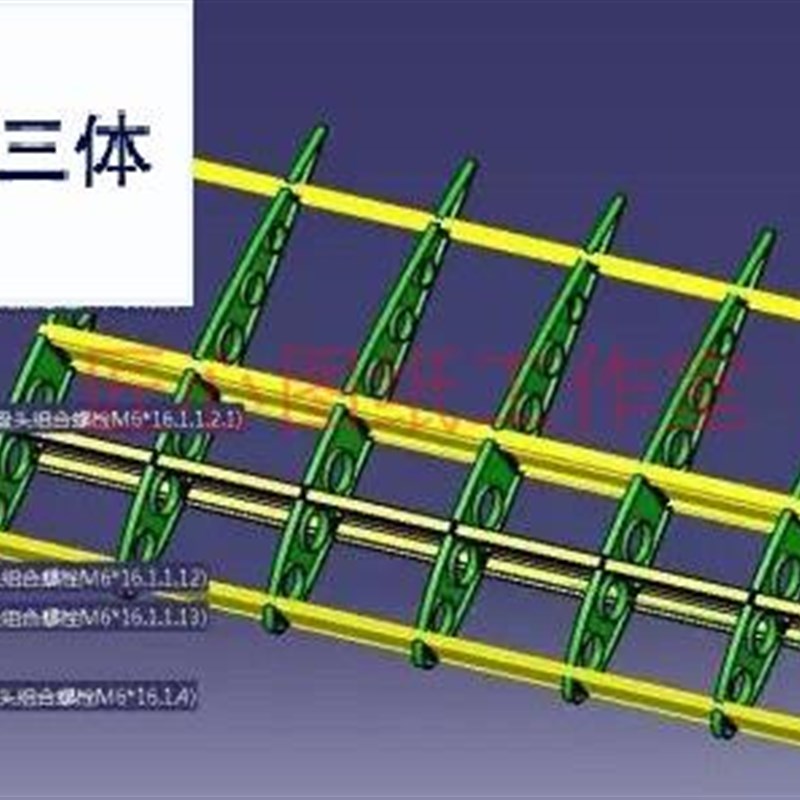 飞机机翼结构三维建模图纸 CATIA设计 机械学习资料