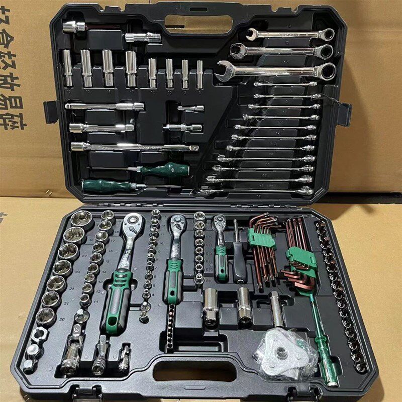 德国进口121件套汽修工具套装汽车维修维修组套筒组套扳手组合修
