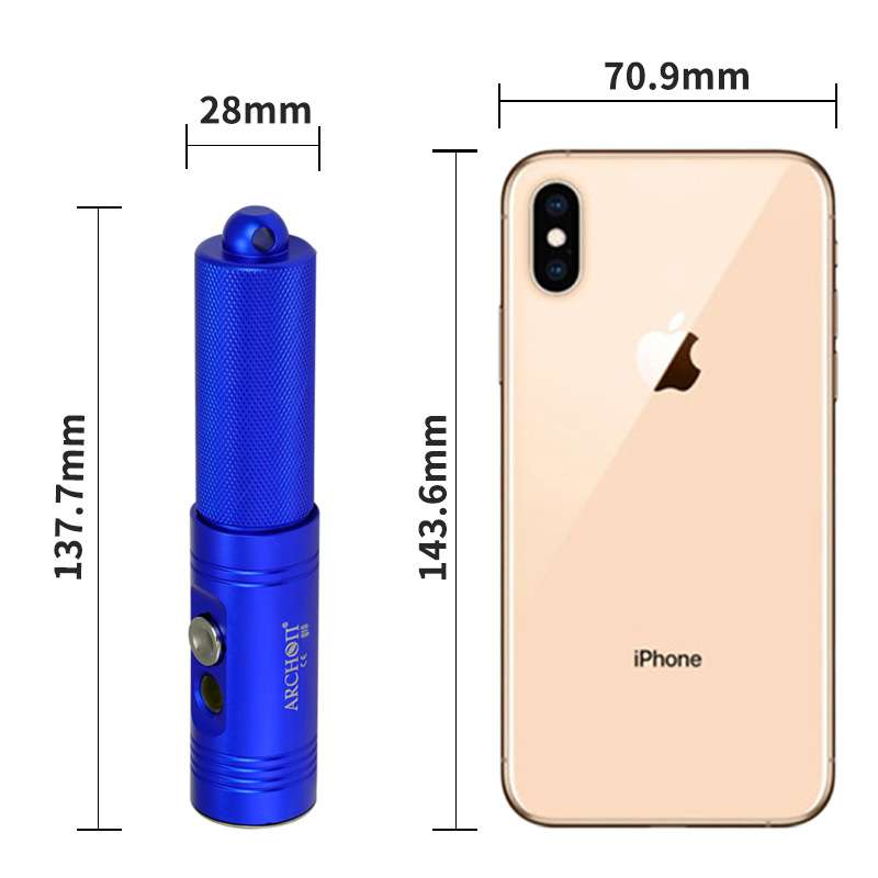 LED潜水手电筒升级版V10S II 强光 露营 灯 潜水灯手电L2